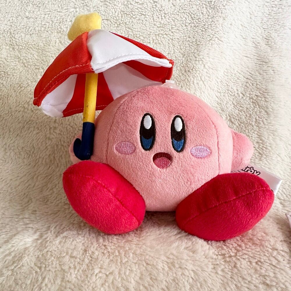 Kirby Parasol Umbrella All Star Plush Collection Small Little Buddy NWT
